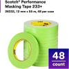 imageScotch Brand Performance Masking Tape 233 46334 Flexible Moisture Resistant Green Color 18 mm x 55 mm Automotive Masking Tape12 mm x 55 m