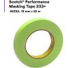 imageScotch Brand Performance Masking Tape 233 46334 Flexible Moisture Resistant Green Color 18 mm x 55 mm Automotive Masking Tape18 mm x 55 m