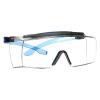 image3M Safety Glasses SecureFit Pack of 10 Fits Over Prescription Glasses ANSI Z87 Scotchgard AntiFog AntiScratch Clear Lens Blue FrameClear Lens  Blue Frame With Brow Guard