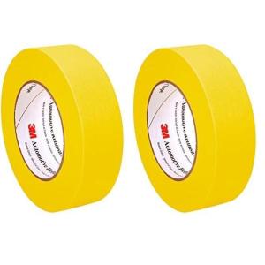 image3M Automotive Refinish Masking Tape 388N 06654 36 mm x 55 m Yellow Crepe Backing Moisture Resistant MultiPurpose36 mm x 55 m Pack of 2