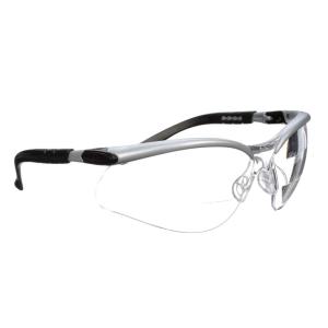 image3M Safety Glasses BX Dual Readers 15 ANSI Z87 AntiFog Clear Lens GrayBlack Frame Adjustable Length Temples and Lens AngleClear Lens 15  Gray Frame