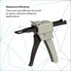 image3M 08190 Performance Manual Applicator for 200 ml Cartridges BlackGray Color Steady Application  50 MilliliterBlackGray