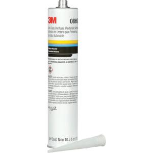 image3M Auto Glass Urethane Windshield Adhesive 08693 Medium Viscosity HighStrength FastCuring 310 mL105 fl oz Cartridge  BlackBlack
