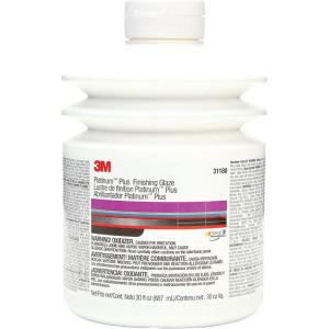 image3M Platinum Plus Glaze 31180 TwoPart Premium Selfleveling Finishing Glaze 30 fl oz887 mL