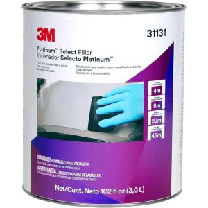 image3M Platinum Select Filler 31131 Lightweight Stain Free Tack Free Creamy Formula 1 gallon 3 fl ozPack of 1