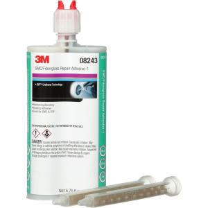 image3M SMCFiberglass Repair Adhesive1 08243 Black 200 mL Cartridge TwoPart Urethane or TwoPart Epoxy Adhesive for Auto Repair Jobs