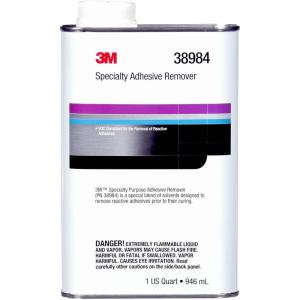 image3M Specialty Adhesive Remover 38984 Transparent Solvent Based Easy Residue Removal 1 quart3M Specialty Adhesive Remover
