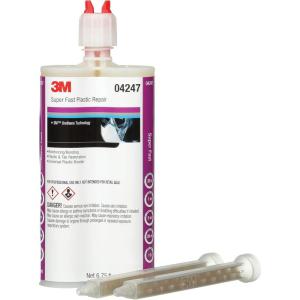 image3M Super Fast Plastic Repair 04247 Tranlucent Color ReadyToUse TwoPart Epoxy Finishing Adhesive 200 mL675 fl oz Cartridge