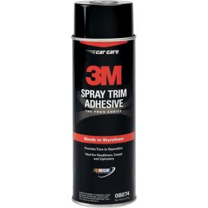image3M Super Trim Adhesive 08090 Clear Color Lightweight Long Bonding Easy To Apply 19 oz3M 08074 Spray Trim Adhesive  168 oz