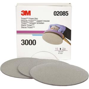 image3M Trizact Hookit Foam Disc 02087 3 in P3000 15 discs per carton6 in