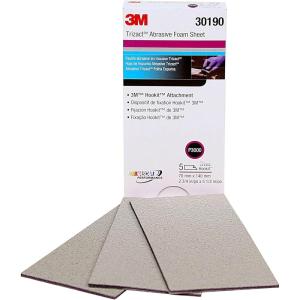 imageTrizact 3M Hookit Foam Sheets 30289 5000 234 in x 5 12 in 70 mm x 140 mm 15 sheets per carton 302894PKCase of 5