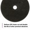 image3M Cubitron II CutOff Wheel 33456 High Performance Fast Cutting Long Lasting 3 in x 04 in x 38 in WheelsCarton