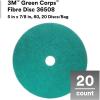 image3M Green Corps Fibre Disc 36507 5 in x 78 in 40 Grit 20 Pack Ceramic Abrasive Disc Resin Bond Uniform Cut5 in