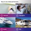 image3M PerfectIt Gelcoat Medium Cutting Compound  Wax 36105 1 Pint OneStep Process P1500 and Finer Scratches Fiberglass Oxidation Remover for Boats and RVs  White