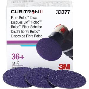 image3M Cubitron II Roloc Fibre Disc 786C 33377 2 in 36 15 discs Grinding Weld Blending Deburring for Automotive