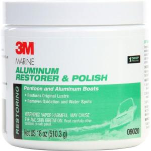 image3M Marine Aluminum Restorer and Polish 09020 18 oz for Marine Detailing Remove Heavy Oxidation and Chalking 1 Tube