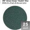image3M Green Corps Hookit Sanding Discs 01545 No Hole 5 in 40 Grade Pack of 100 Production Discs for Coating Removal Metal Surfaces Auto Sanding8