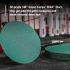image3M Green Corps Stikit Sheet 02230 234 in x 16 12 in 80 Grade Pack of 100 Production Sheets for Coating Removal Metal Surfaces Auto SandingDisc