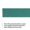 image3M Green Corps Stikit Sheet 02230 234 in x 16 12 in 80 Grade Pack of 100 Production Sheets for Coating Removal Metal Surfaces Auto SandingSheet