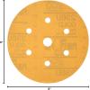 image3M Hookit Gold Disc 236U 00983 6 in P80 Grade 100 Discs Hook and Loop Rough Feather Edge for Automotive6