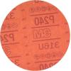 image3M Hookit Red Abrasive Disc 01677 8 in 80 Grit No Hole Pack of 25 for Auto Sanding Primer Sanding ECoat SandingGrade P240