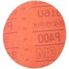 image3M Hookit Red Abrasive Disc 01677 8 in 80 Grit No Hole Pack of 25 for Auto Sanding Primer Sanding ECoat SandingGrade P400