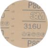 image3M Hookit Red Abrasive Disc 01677 8 in 80 Grit No Hole Pack of 25 for Auto Sanding Primer Sanding ECoat SandingGrade P80
