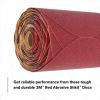 image3M Stikit Red Abrasive Sanding Discs 01112 No Hole 6 in 180 Grade Pack of 100 Discs for Auto Sanding Primer Sanding ECoat