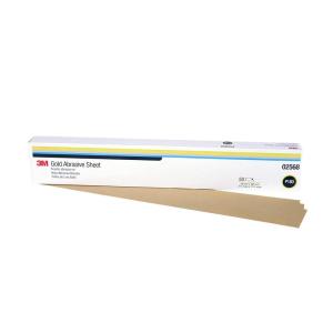 image3M Gold Abrasive Sheet 02548 P100 grade 9 in x 11 in 50 sheets per pack 5 packs per case17in x 2in