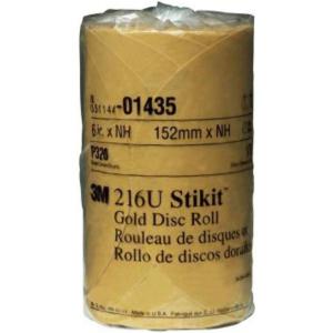 image3M Stikit Gold Paper Disc Roll 216U 01435 6 in P320 grade 175 Discs Per Roll Automotive Abrasive Disc1