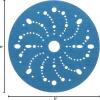 imageHookit 3M Hookit Blue Abrasive Disc 321U Multihole 36177 6 in 220 50 discs per carton