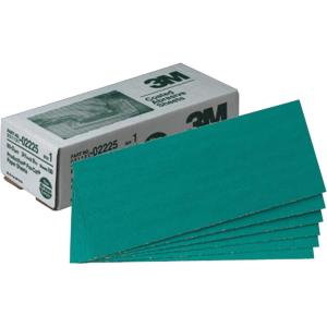image3M Green Corps Production Resin Sheet 02225 80 grade 3 23 in x 9 in 100 sheets per carton3 23 in x 9 in