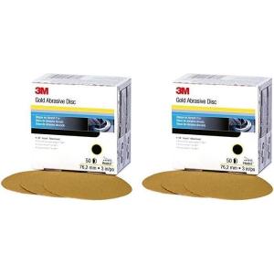 image3M Hookit Gold Disc 216U 00916 3 in P500 Grade 50 Discs Automotive Abrasive Discs Packaging May Vary3 Pack of 2