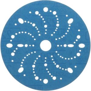 imageHookit 3M Hookit Blue Abrasive Disc 321U Multihole 36177 6 in 220 50 discs per carton