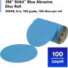 image3M Stikit Blue Abrasive Disc Roll 36202 No Hole 6 in 80 Grade Pack of 50 Automotive Sanding Discs for Coating Removal Body Repair Auto Sanding Primer SandingNoHole Disc