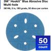 image3M Stikit Blue Abrasive Disc Roll 36202 No Hole 6 in 80 Grade Pack of 50 Automotive Sanding Discs for Coating Removal Body Repair Auto Sanding Primer SandingMultiHole Disc