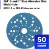 image3M Stikit Blue Abrasive Disc Roll 36202 No Hole 6 in 80 Grade Pack of 50 Automotive Sanding Discs for Coating Removal Body Repair Auto Sanding Primer SandingMultiHole Disc