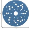image3M Stikit Blue Abrasive Disc Roll 36202 No Hole 6 in 80 Grade Pack of 50 Automotive Sanding Discs for Coating Removal Body Repair Auto Sanding Primer SandingMultiHole Disc