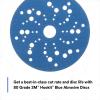 image3M Stikit Blue Abrasive Disc Roll 36202 No Hole 6 in 80 Grade Pack of 50 Automotive Sanding Discs for Coating Removal Body Repair Auto Sanding Primer SandingMultiHole Disc