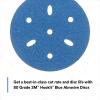 image3M Stikit Blue Abrasive Disc Roll 36202 No Hole 6 in 80 Grade Pack of 50 Automotive Sanding Discs for Coating Removal Body Repair Auto Sanding Primer SandingMultiHole Disc