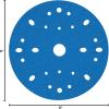 imageHookit AMAPR 3M Blue Abrasive Disc MultiHole 36170 6 in 40 Grade 50 Discs per Carton
