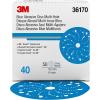 imageHookit AMAPR 3M Blue Abrasive Disc MultiHole 36170 6 in 40 Grade 50 Discs per Carton
