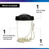 image3M PPS 20 HO Pressure Cup with Air Hose 26121 Midi 135 Ounces Use with 3M Accuspray HGP Spray Gun for Thick HighViscosity Latex Paints Varnishes Coatings and Primers 1 Pack135 oz Midi