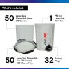 image3M PPS 20 Spray Gun Cup Lids and Liners Kit 26028 Micro 3 Ounces 200Micron Filter Use for Cars Furniture House and More 1 Mini Paint Cup 50 Micro Liners 50 Lids 32 Sealing Plugs28 oz Large