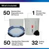 image3M PPS 20 Spray Gun Cup Lids and Liners Kit 26301 Standard 22 Ounces 125Micron Filter Use for Cars Furniture House and More 1 Paint Cup 50 Disposable Lids and Liners 32 Sealing Plugs22 oz Standard