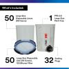 image3M PPS 20 Spray Gun Cup Lids and Liners Kit 26301 Standard 22 Ounces 125Micron Filter Use for Cars Furniture House and More 1 Paint Cup 50 Disposable Lids and Liners 32 Sealing Plugs28 oz Large