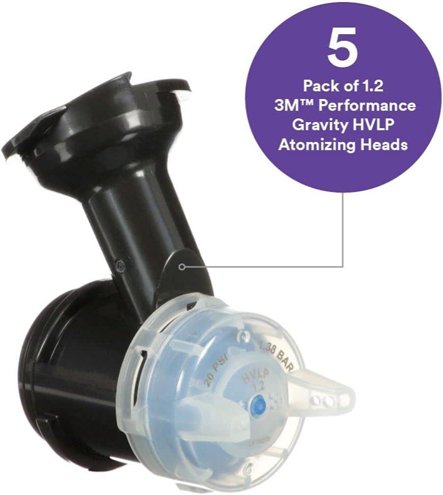 image3M Performance Gravity HVLP Atomizing Head Refill Kit 26714 Size 14 Orange for use Performance Spray Gun PPS 20 Paint Cups 5 PackFeed Type Gravity