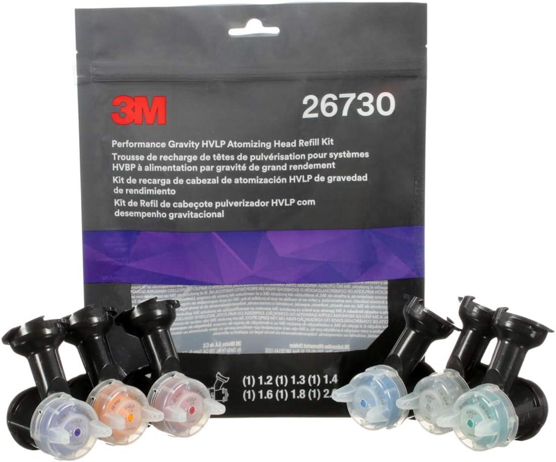 image3M Performance Gravity HVLP Atomizing Head Refill Kit 26714 Size 14 Orange for use Performance Spray Gun PPS 20 Paint Cups 5 PackFeed Type Gravity