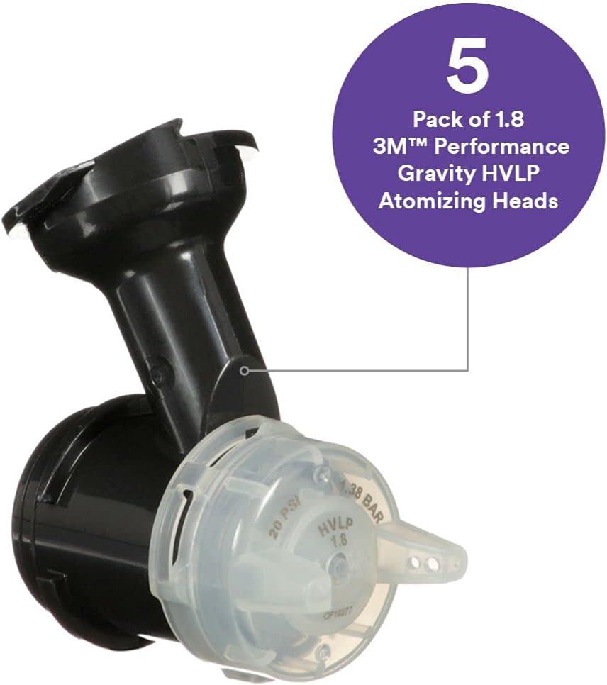 image3M Performance Gravity HVLP Atomizing Head Refill Kit 26714 Size 14 Orange for use Performance Spray Gun PPS 20 Paint Cups 5 PackFeed Type Gravity