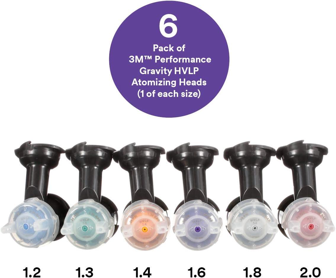 image3M Performance Gravity HVLP Atomizing Head Refill Kit 26714 Size 14 Orange for use Performance Spray Gun PPS 20 Paint Cups 5 PackFeed Type Gravity